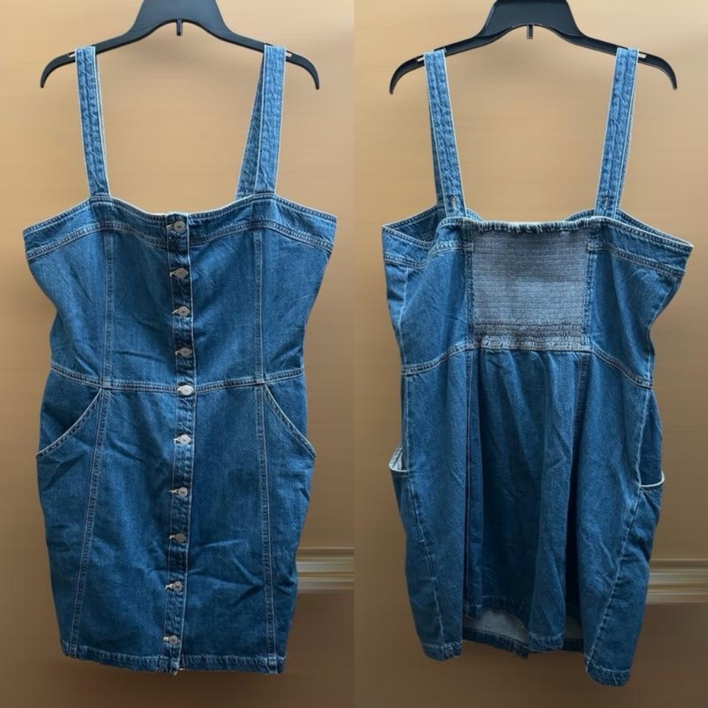Levi's Drea Denim Overall Dress, Medium Wash